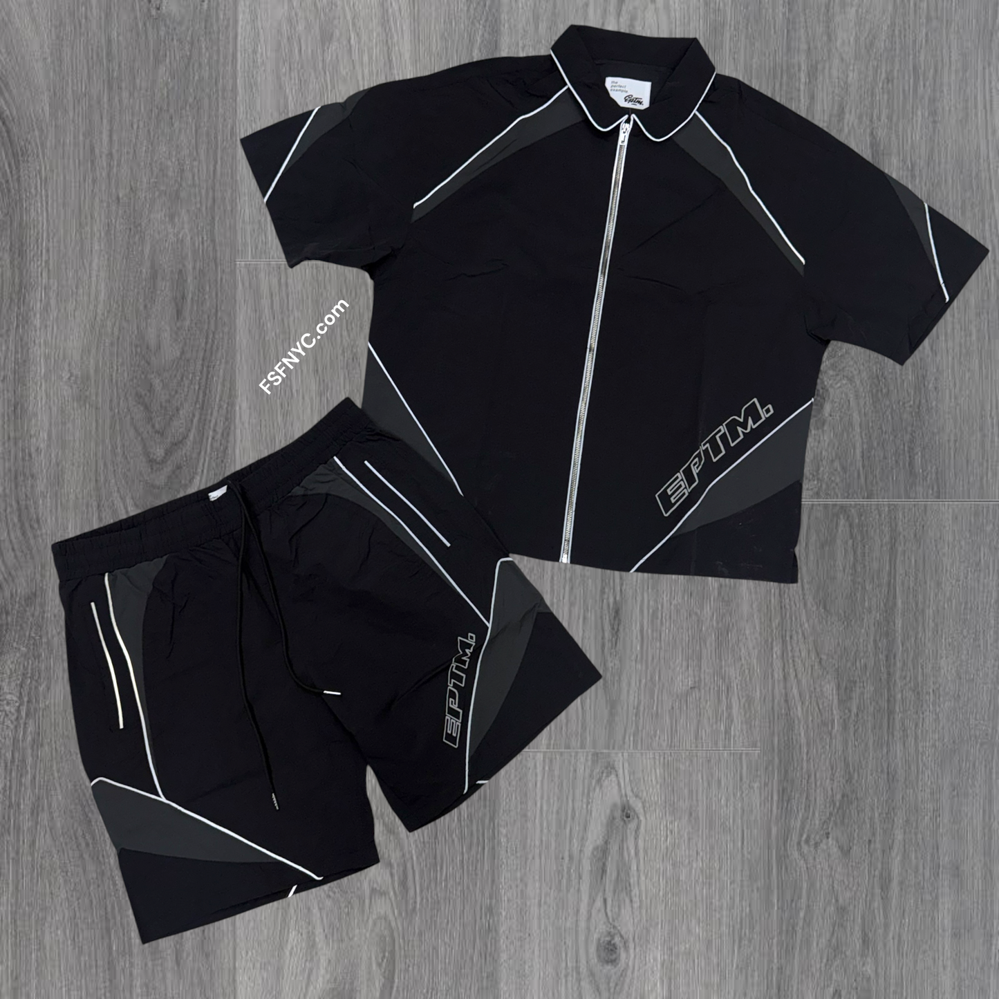 EPTM - Windbreaker Short Set - Black -713