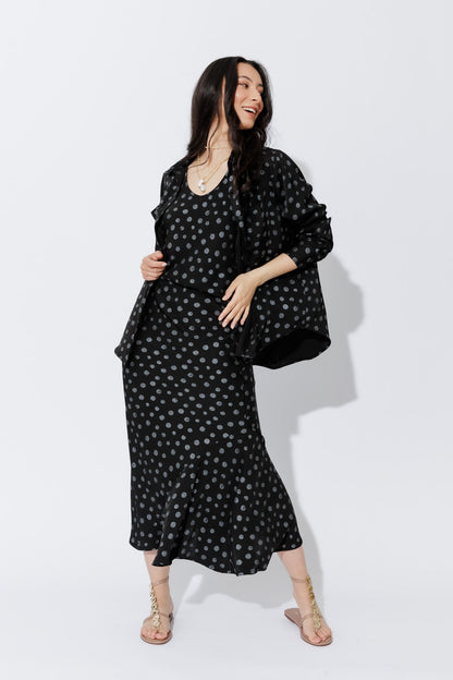 Black Spot Angle Pocket Shirt