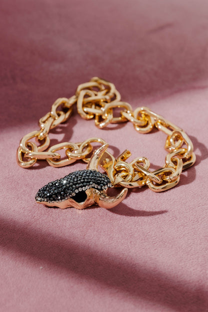 Gold Diamante Rodeo Necklace