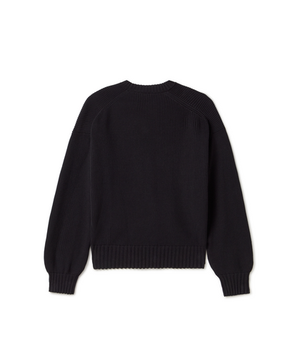 7 Gauge 'Jet Black' Knit