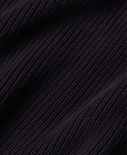 7 Gauge 'Jet Black' Knit