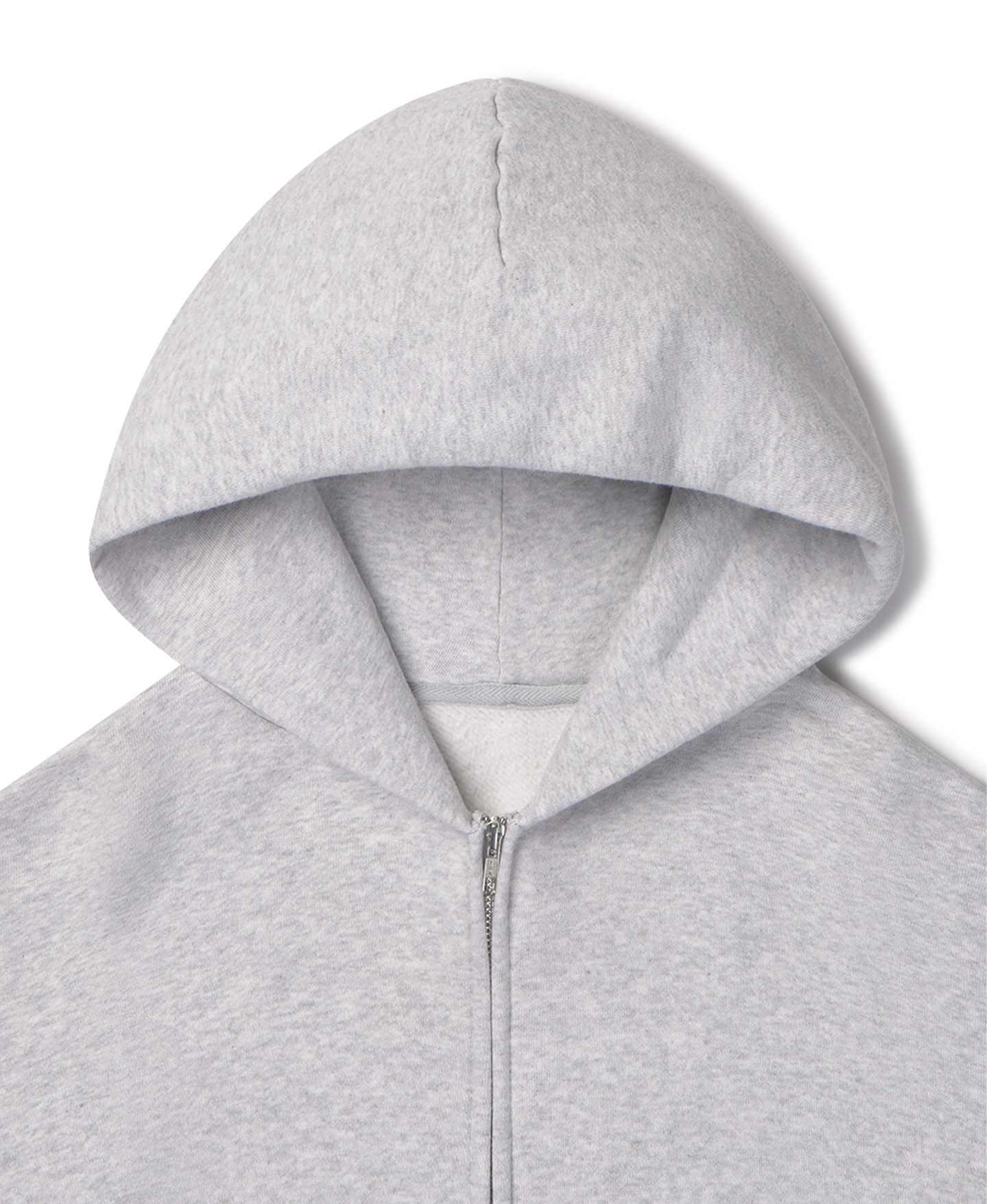 450 GSM 'Light Heather Gray' Zipper