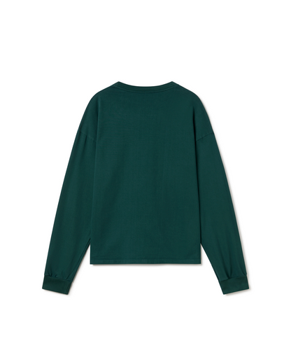 300 GSM 'British Racing Green' Longsleeve