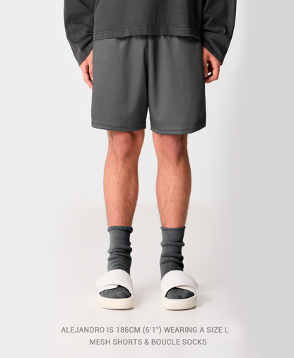 250 GSM 'Jet Black' Mesh Shorts