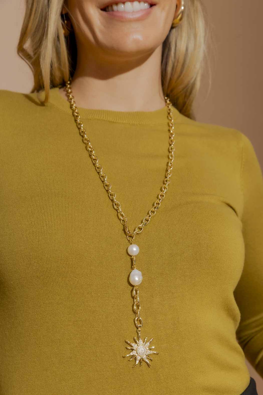 Gold Sun Necklace