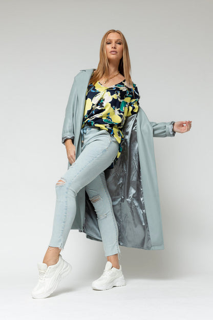 Floral Ruby Silky Blouse