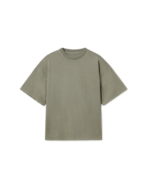 300 GSM 'Vintage Olive Green' T-Shirt