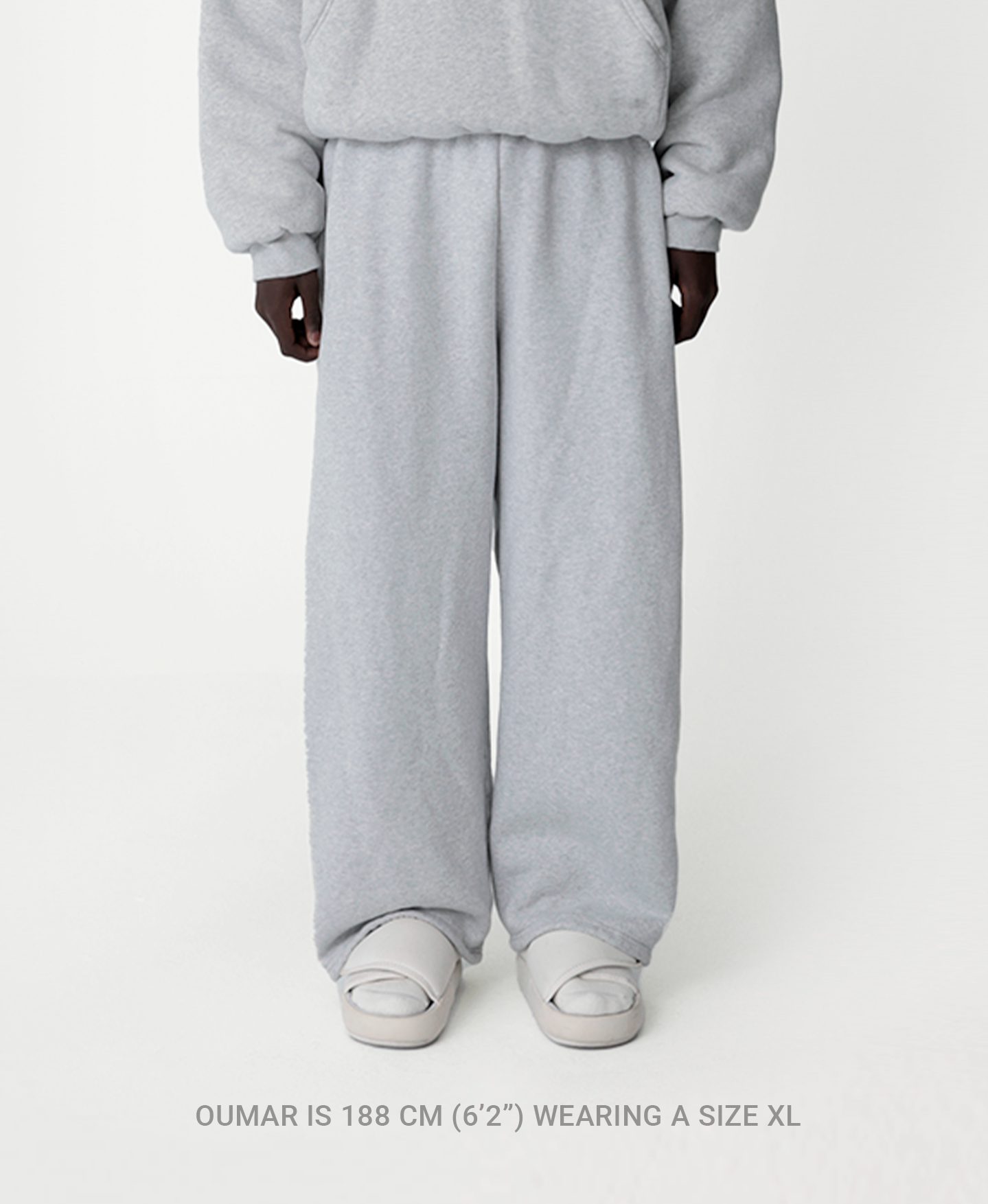 450 GSM 'Ecru' Straight-leg Pants