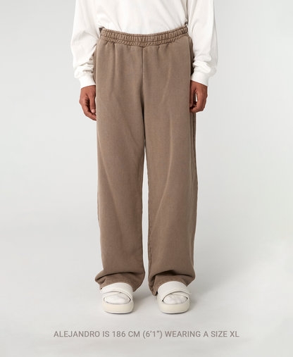 600 GSM 'Anthracite' Straight-leg Pants