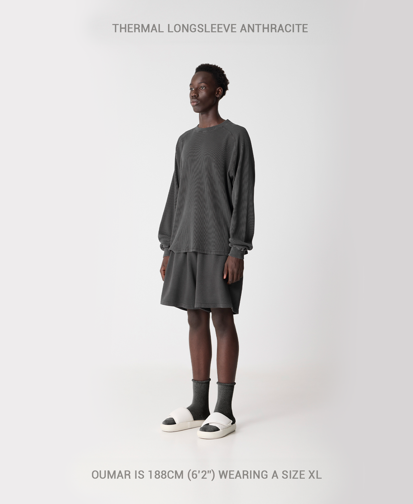 350 GSM 'Vintage Gray' Thermal Longsleeve