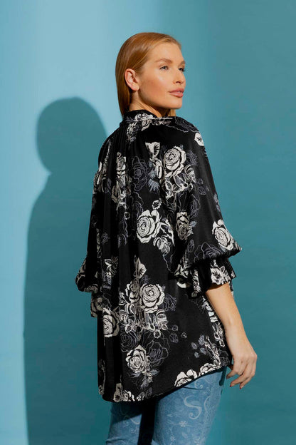 Black Rose Victoria Blouse