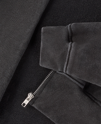 600 GSM 'Vintage Black' Zipper
