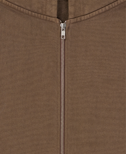 600 GSM 'Mocha Brown' Zipper
