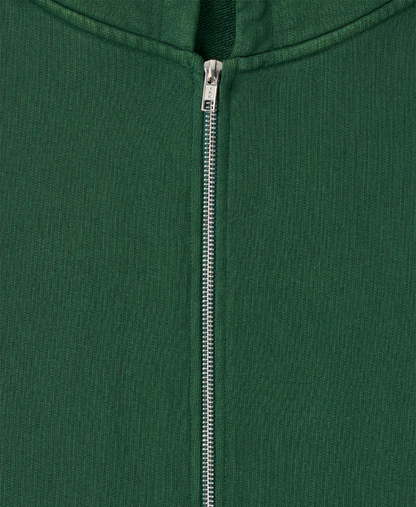600 GSM 'Pine Green' Zipper