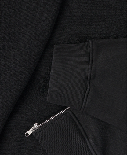 600 GSM 'Jet Black' Full-zip