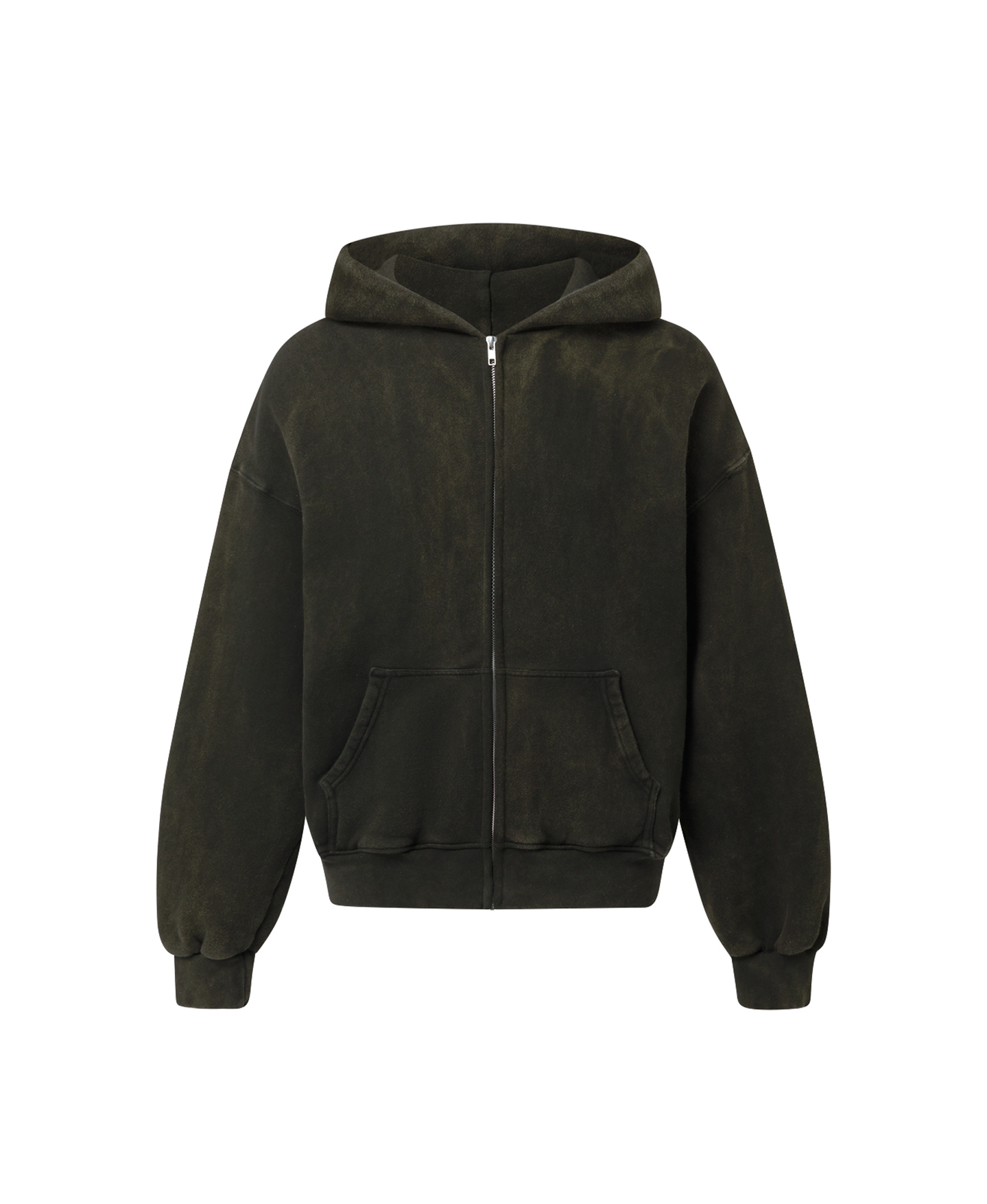 450 GSM 'Bleach Black' Zipper