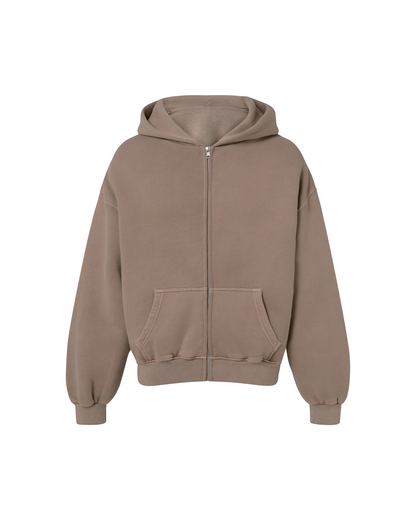 450 GSM 'Vintage Taupe' Zipper