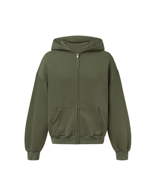 450 GSM 'Olive' Zipper