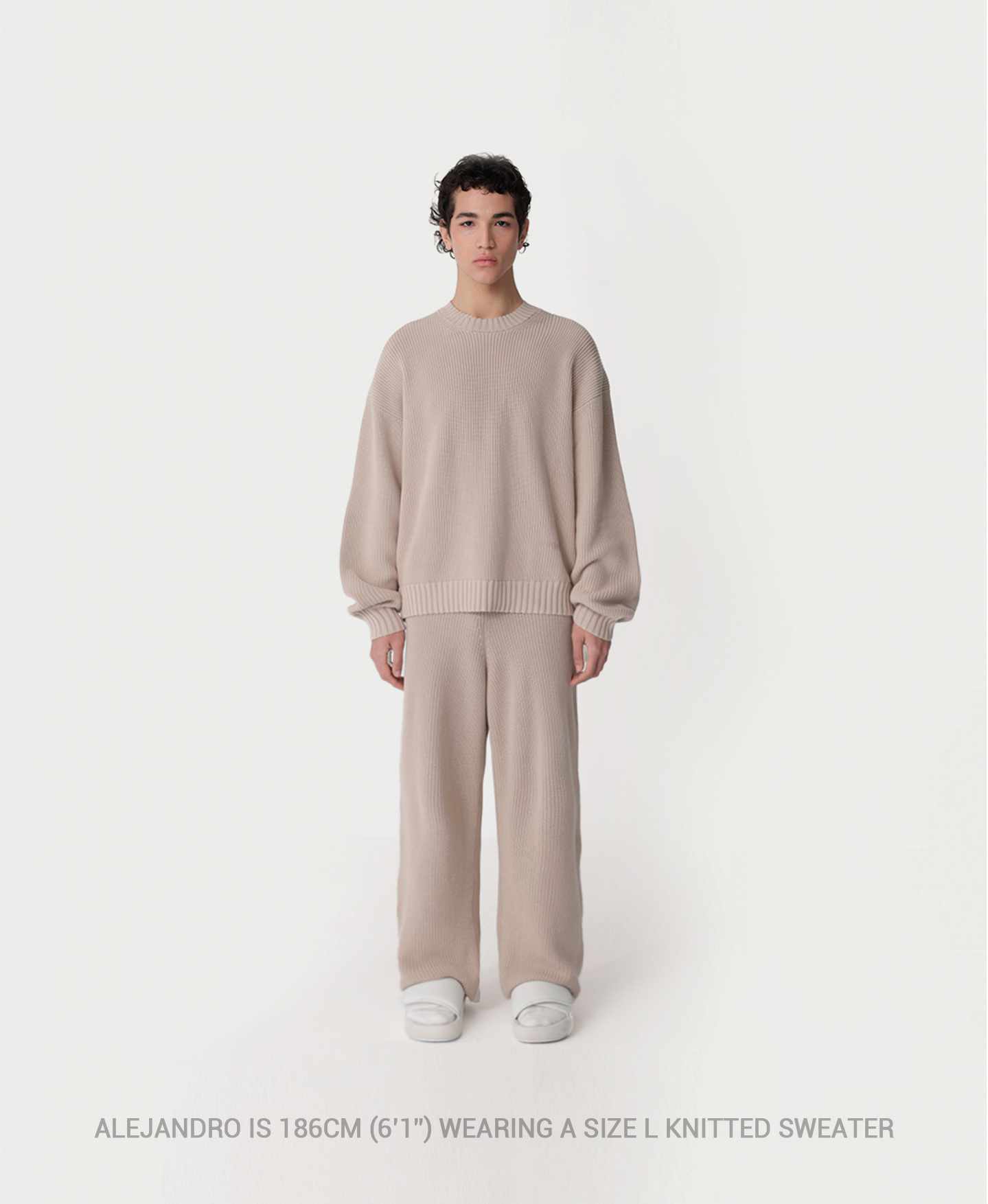 7 Gauge 'Mud Gray' Knit