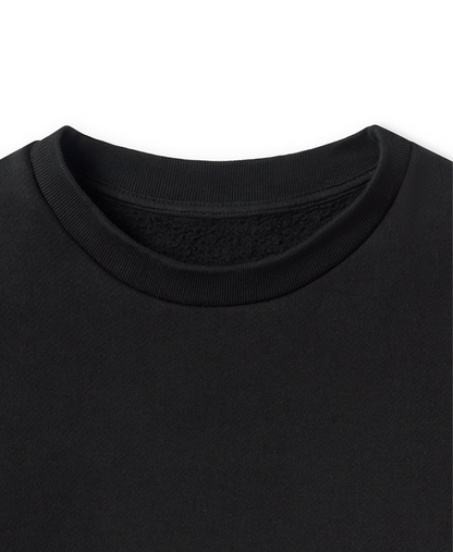 450 GSM 'Jet Black' Crewneck