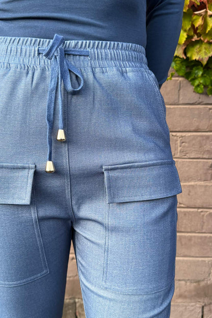Chambray Cargo Pant