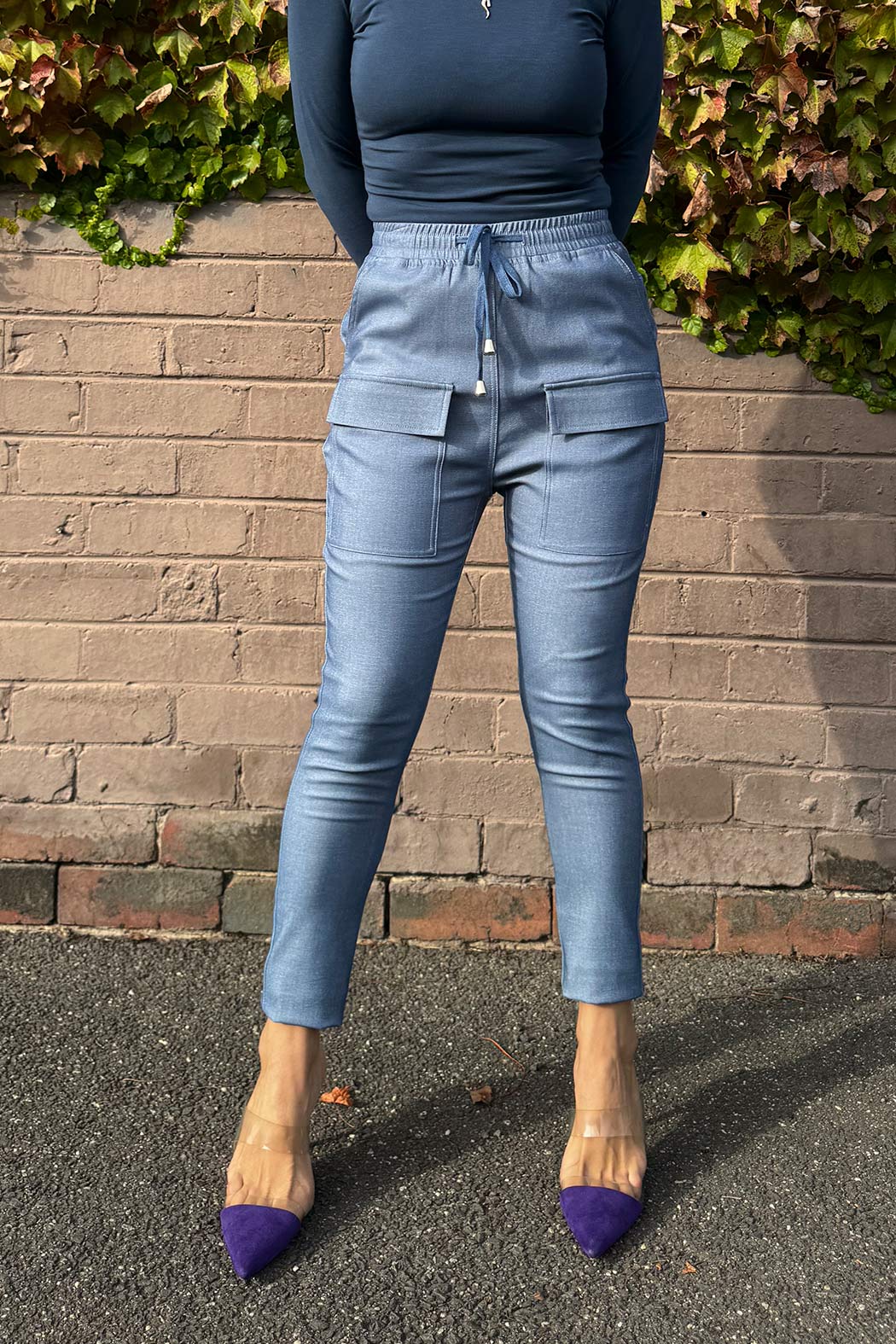 Chambray Cargo Pant