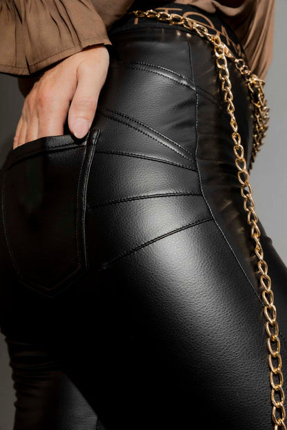 Gold Triple Strand Chain Belt
