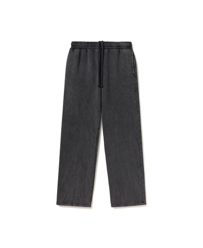 450 GSM 'Vintage Black' Straight-leg Pants